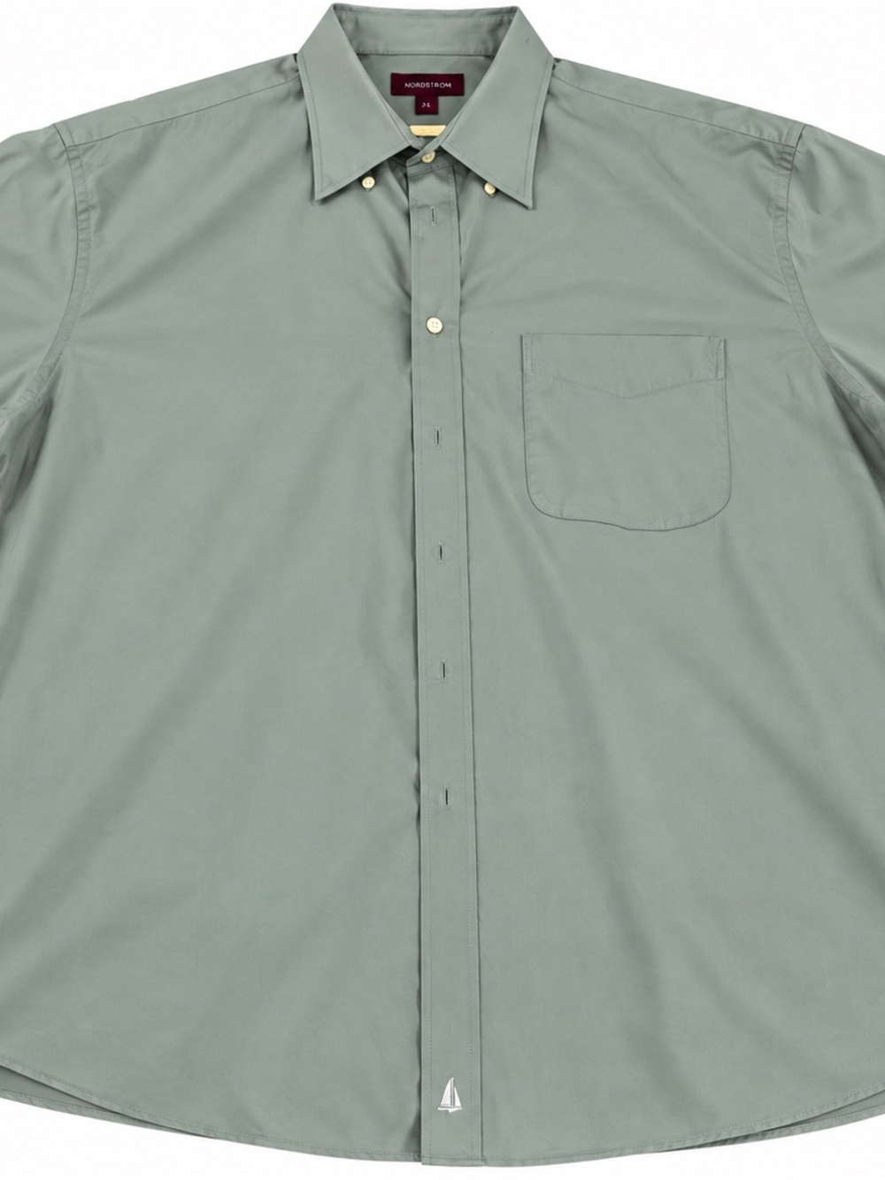 Nordstrom Men’s Light Sage Button-Down Shirt